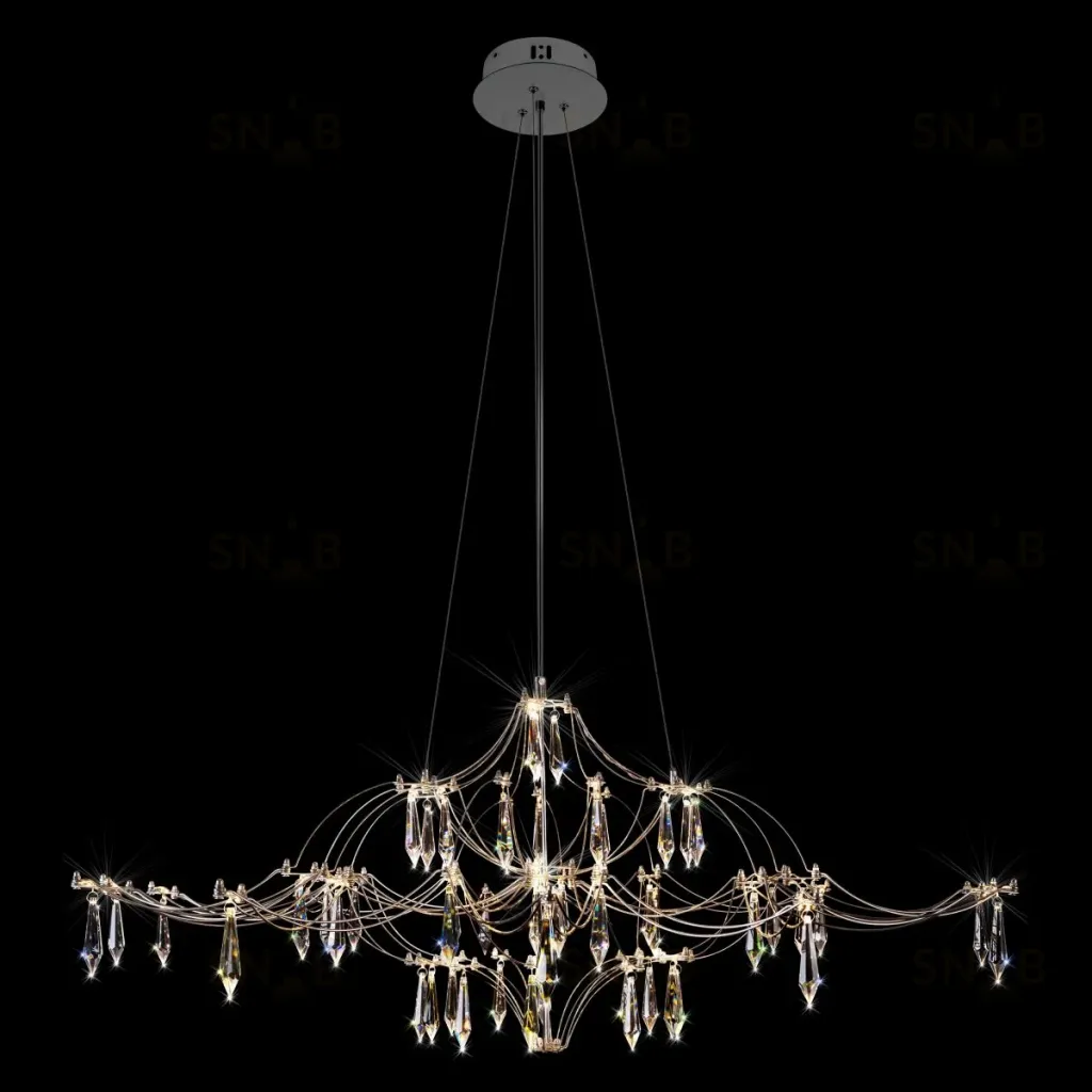 Подвесная люстра Loft IT Mira 10587/1000 Silver Asfour 10587/1000 Silver Asfour