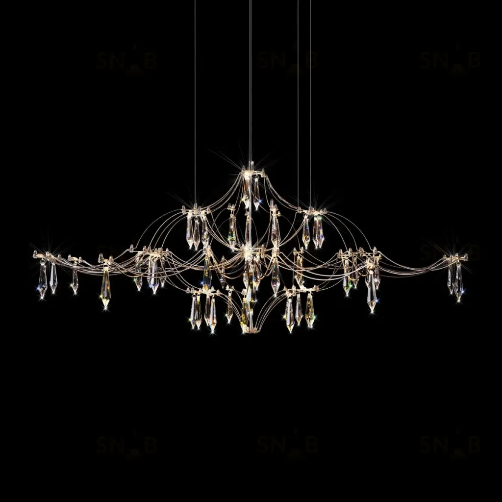 Подвесная люстра Loft IT Mira 10587/1000 Silver Asfour 10587/1000 Silver Asfour