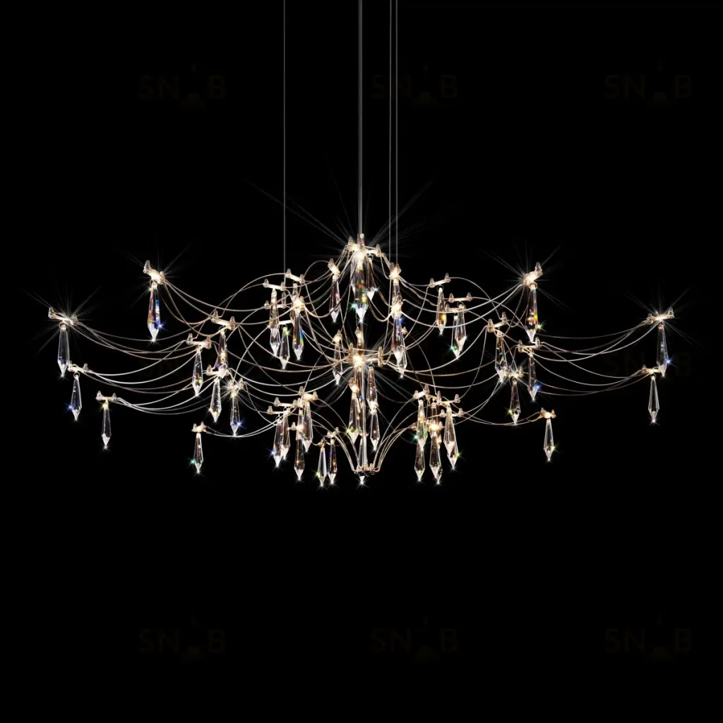 Подвесная люстра Loft IT Mira 10587/1000 Silver Asfour 10587/1000 Silver Asfour