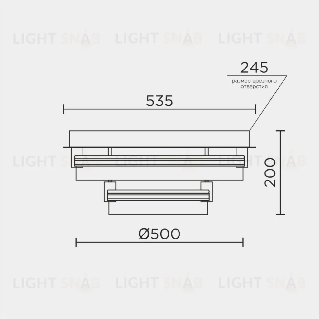 Потолочный светильник Modelight MDL.1057.530CL WH MDL.1057.530CL WH