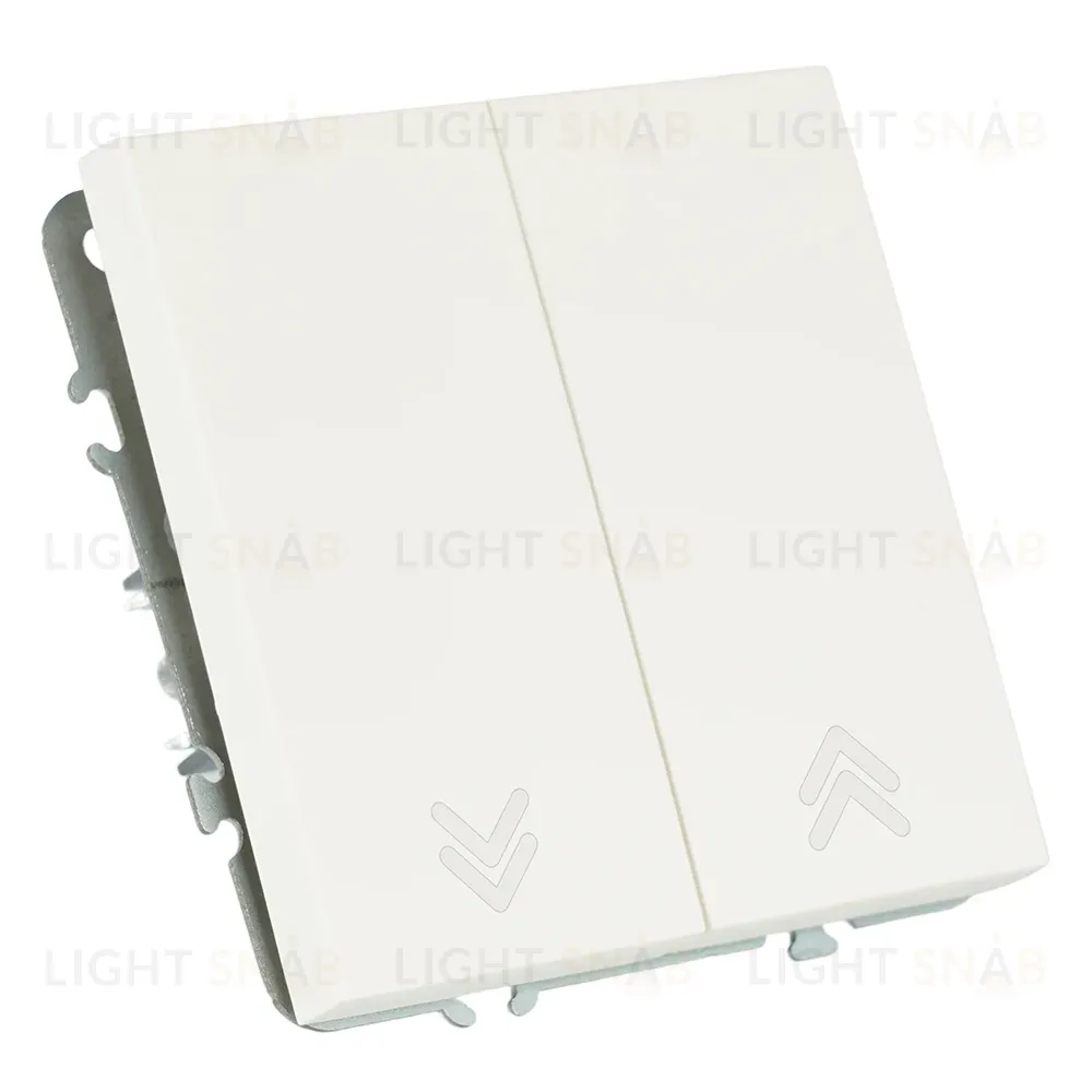 Выключатель двухклавишный Stekker Эмили RSW10-5116-01 белый фарфор soft touch 50822 50822