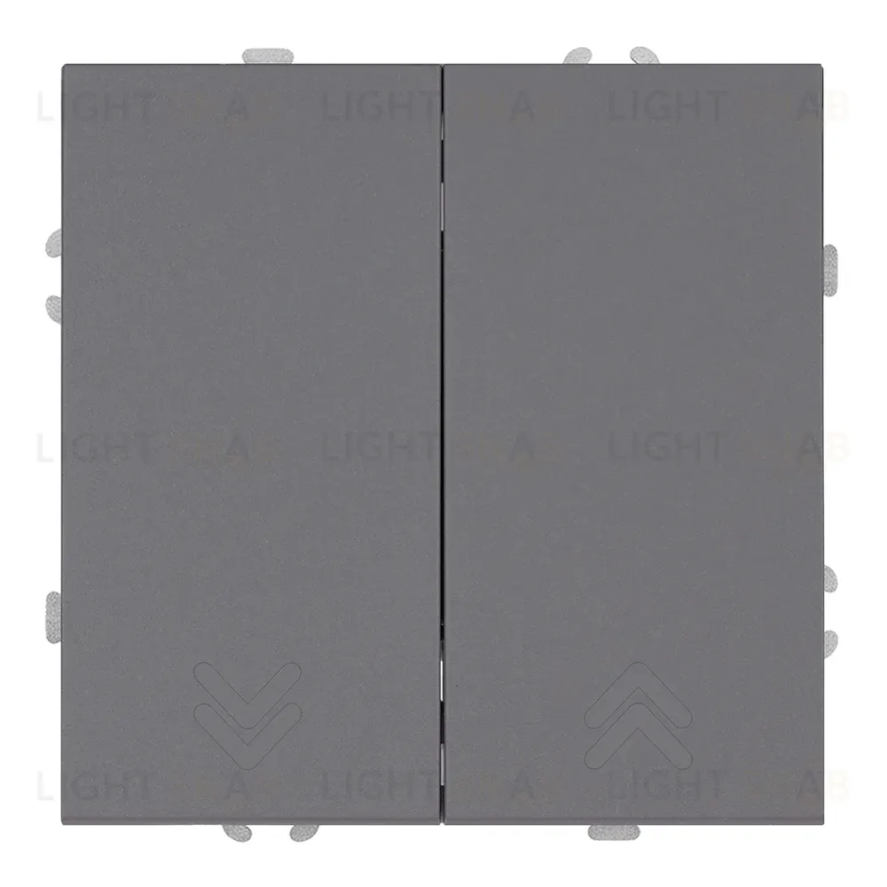 Выключатель двухклавишный Stekker Эмили RSW10-5116-10 платиново-серый soft touch 50823 50823