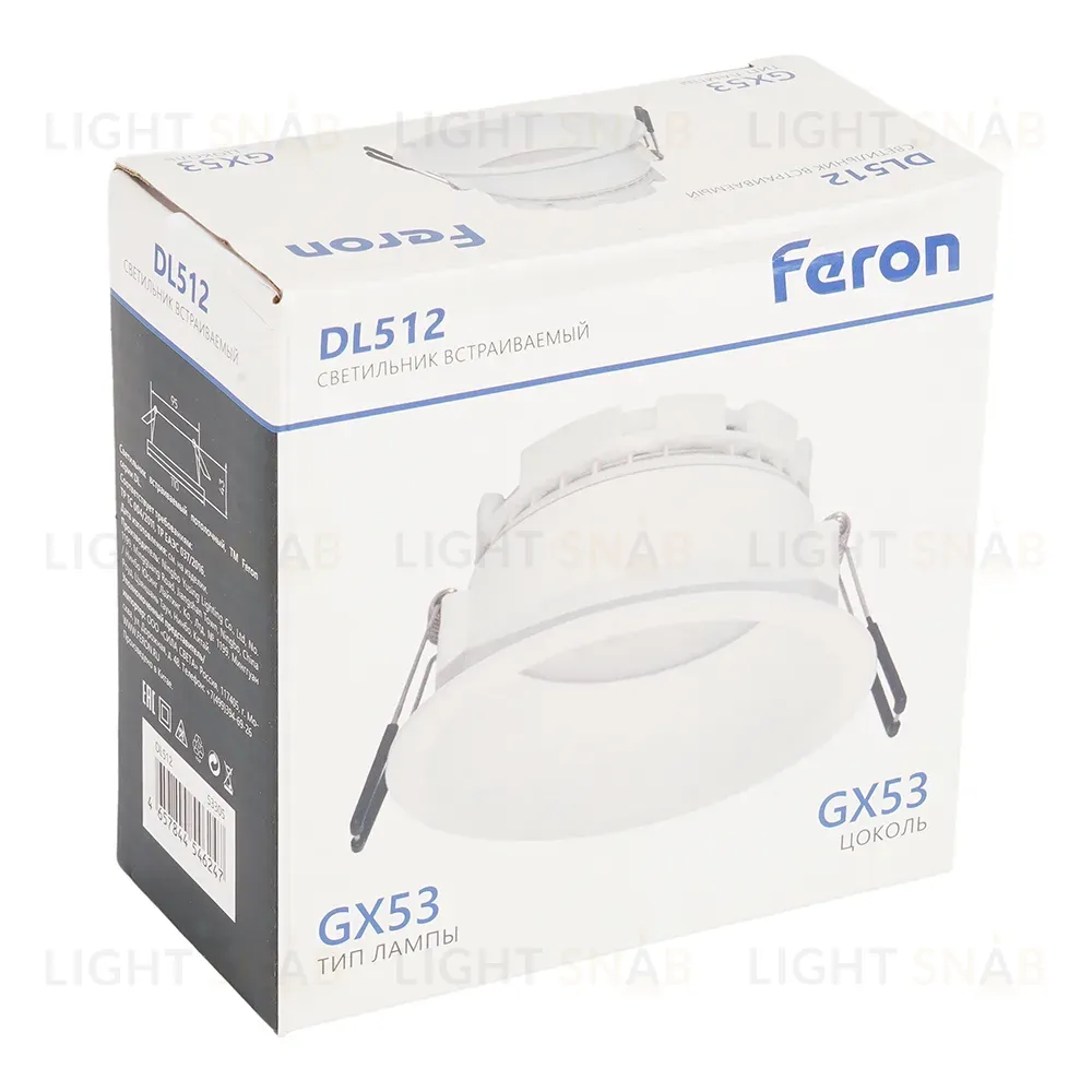 Встраиваемый светильник Feron DL512 53305 53305