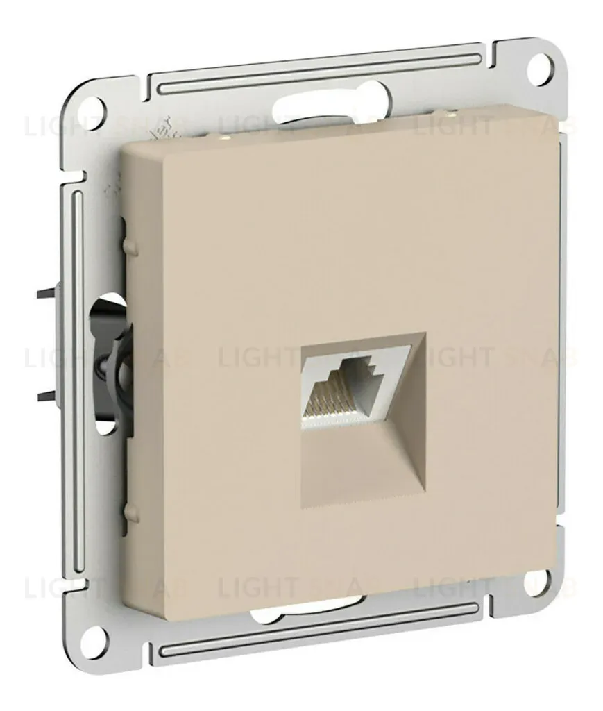 Розетка компьютерная RJ45, кат. 5Е, механизм Systeme Electric AtlasDesign Песочный ATN001283 ATN001283