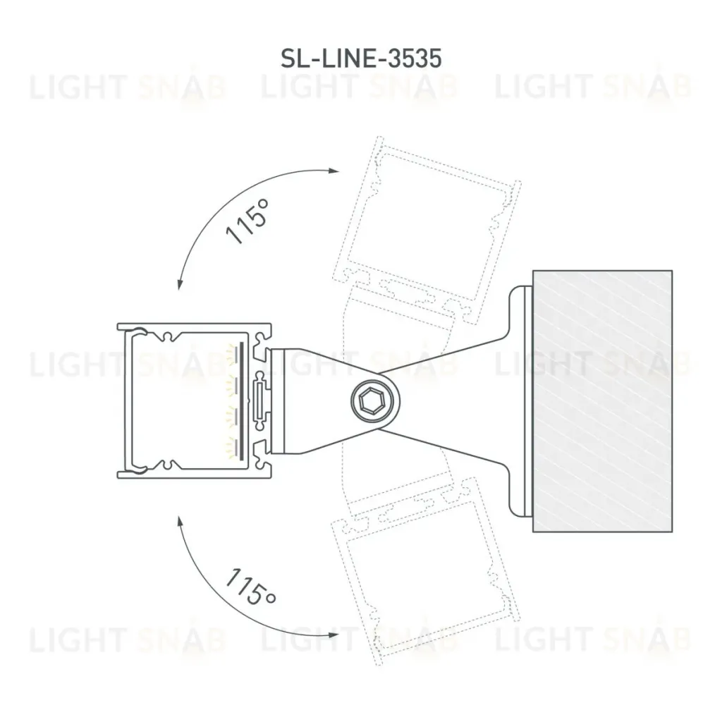 Профиль Arlight SL-LINE-3535-2000 WHITE (BY) (Алюминий) 063107 063107