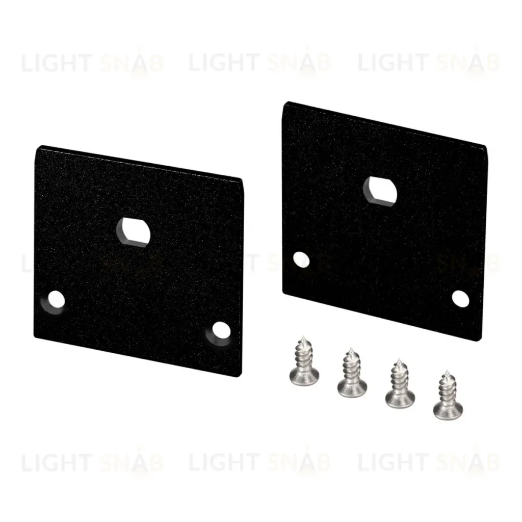 Заглушка Arlight LINE-3535-TRAY BLACK с отверстием (Алюминий) 062738 062738