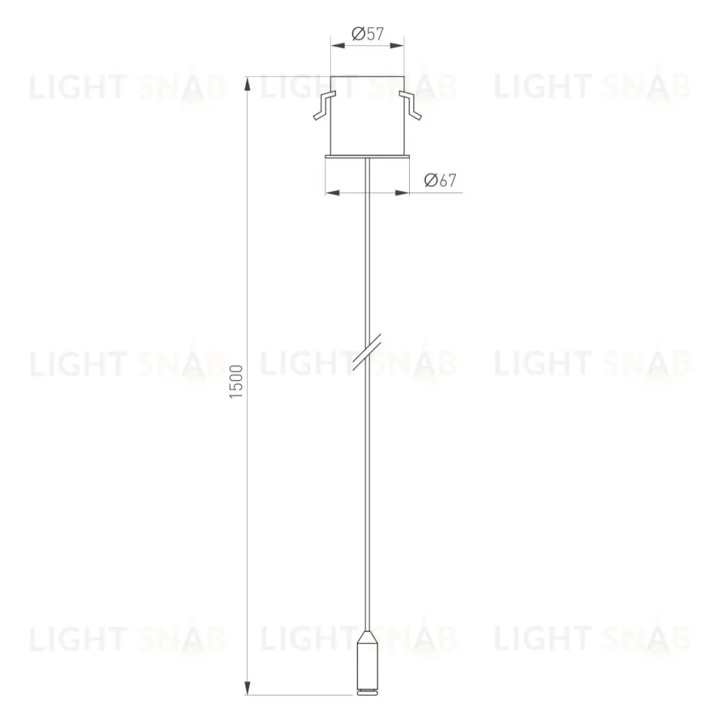 Потолочная чаша Arlight MAG-ORIENT-CANOPY-BUILT-L1500 (WH) (Металл) 062960 062960
