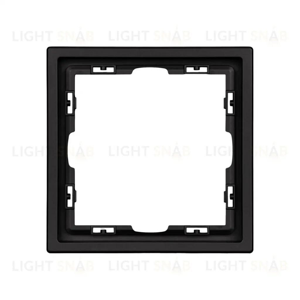 Рамка универсальная пластиковая софт-тач 1 пост черный оникс Arlight FRM-SFPL-1-BK 054212(1) 054212(1)