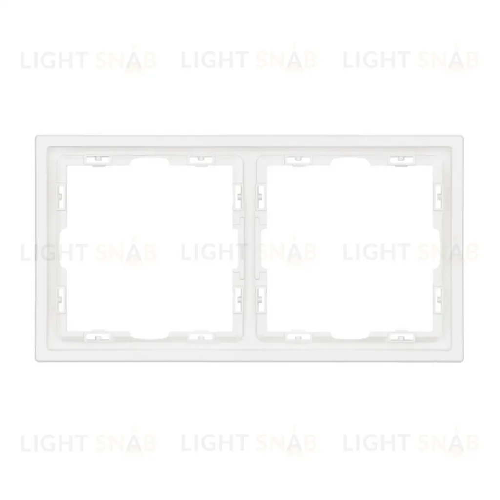 Рамка универсальная пластиковая софт-тач 2 поста белый кварц Arlight FRM-SFPL-2-WH 054215(1) 054215(1)
