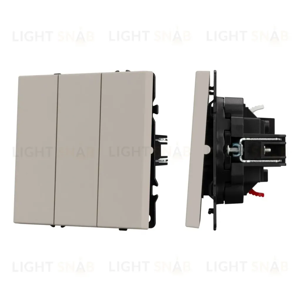 Выключатель 3 кл софт-тач кашемир Arlight SWT-MK03-SFPL-CA (250V, 10A) 061797(1) 061797(1)