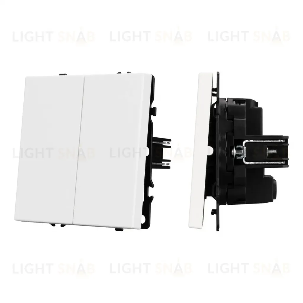 Выключатель перекрестный 2 кл софт-тач белый кварц Arlight SWT-MKX2-SFPL-WH (250V, 10A) 061795(1) 061795(1)
