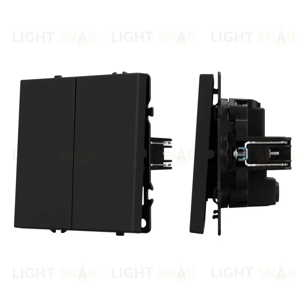 Выключатель перекрестный 2 кл софт-тач черный оникс Arlight SWT-MKX2-SFPL-BK (250V, 10A) 061790(1) 061790(1)
