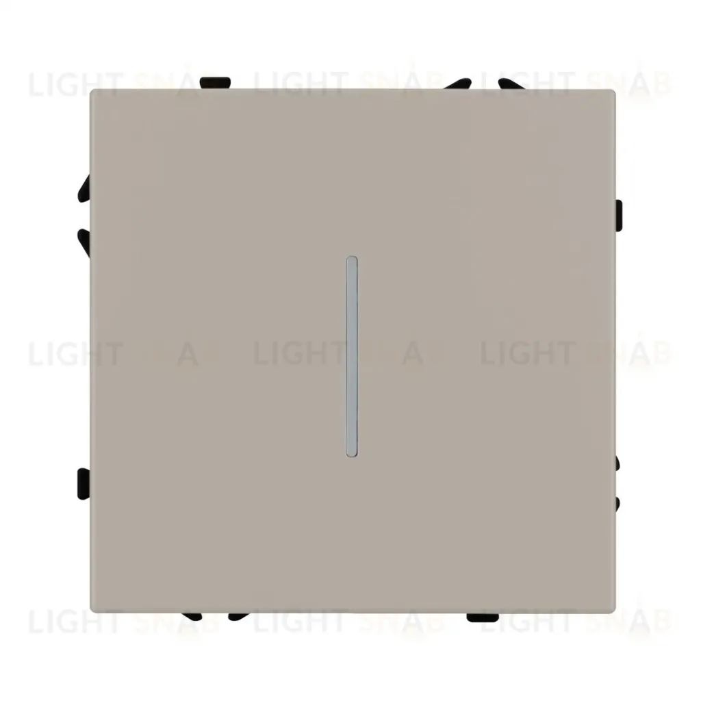 Выключатель проходной 1 кл подсветка софт-тач кашемир Arlight SWT-MKP1-SFPL-L-CA (250V, 10A) 059430(1) 059430(1)