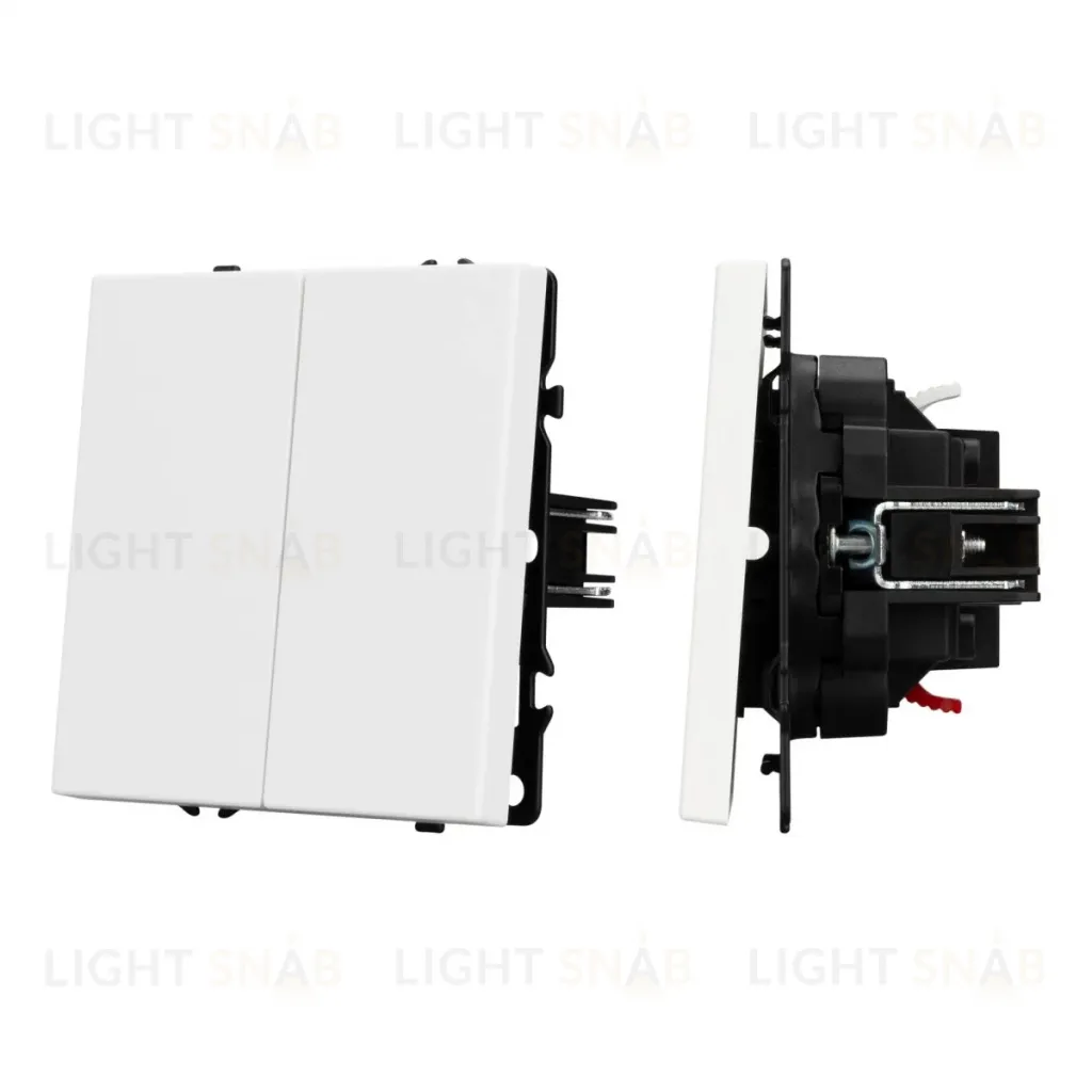 Выключатель проходной 2 кл софт-тач белый кварц Arlight SWT-MKP2-SFPL-WH (250V, 10A) 054242(1) 054242(1)