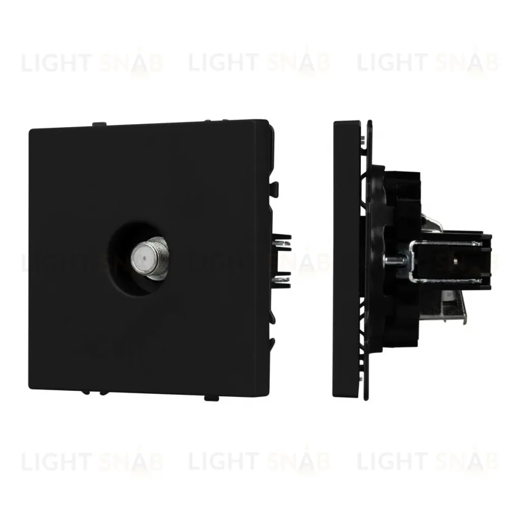 Розетка спутник софт-тач черный оникс Arlight SCT-MST1-SFPL-BK (SAT) 054297(1) 054297(1)