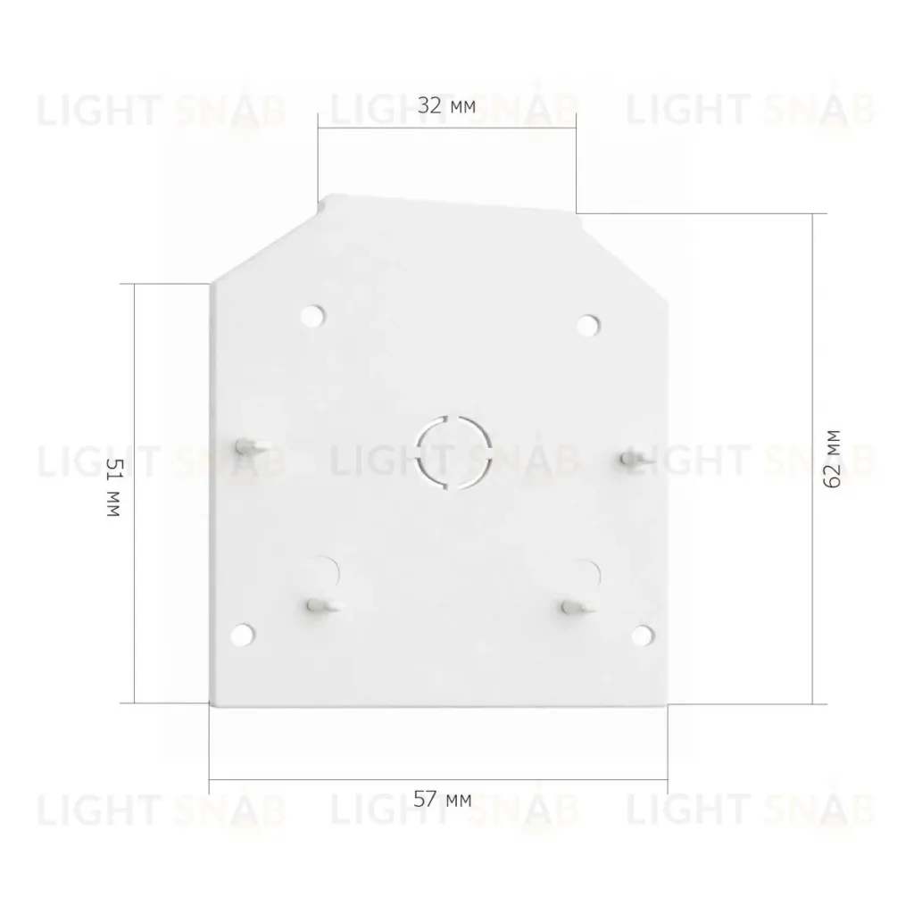 Торцевая заглушка ST Luce Skyline 48 белый ST003.589.04 ST003.589.04