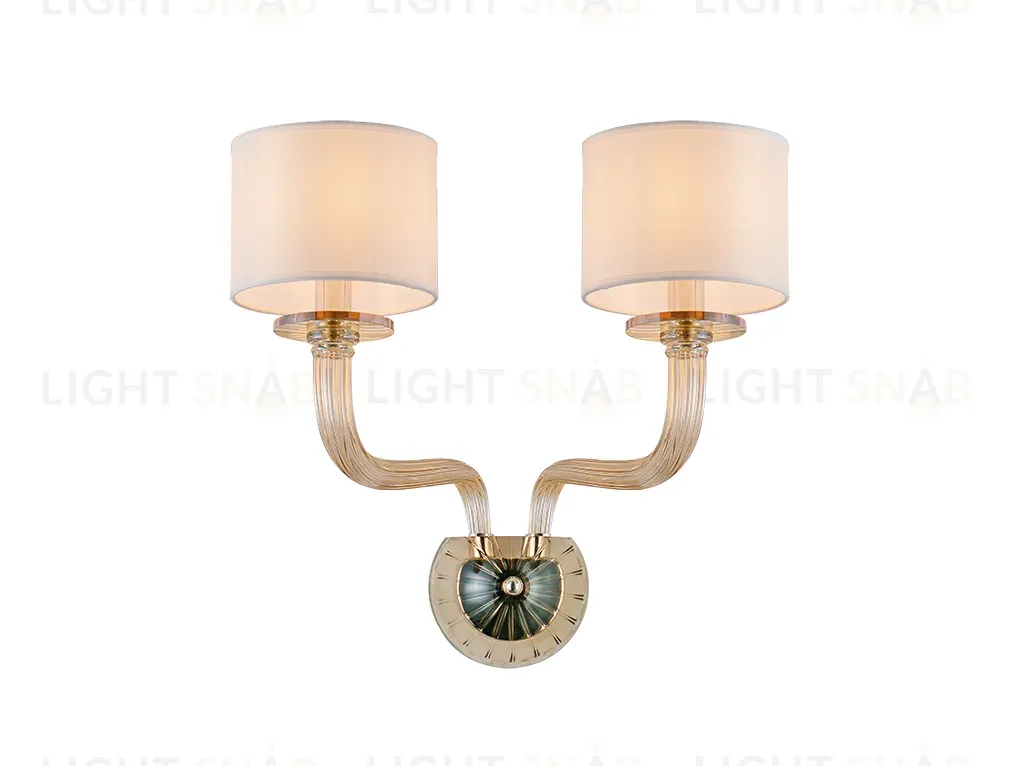 Бра Newport 8682/A nickel cognac М0071810 8682/A nickel cognac