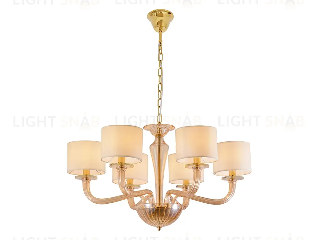 Подвесная люстра Newport 8686/C gold polished amber М0071803 8686/C gold polished amber