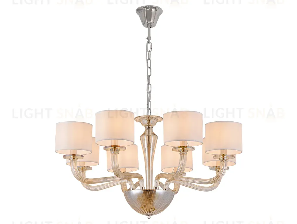 Подвесная люстра Newport 8688/C nickel cognac М0071808 8688/C nickel cognac