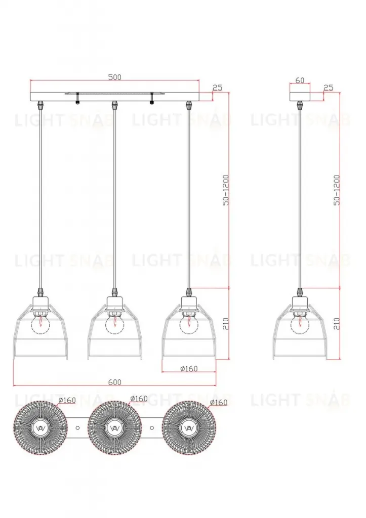 Подвесной светильник Freya Mesh FR5334PL-03B FR5334PL-03B