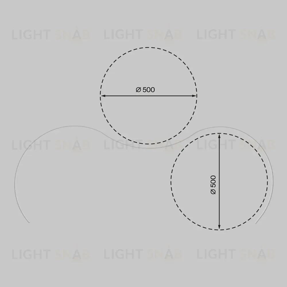 Профиль накладной с вертикальным изгибом Maytoni Led Strip ALM-1103-S-2M 631017 631017