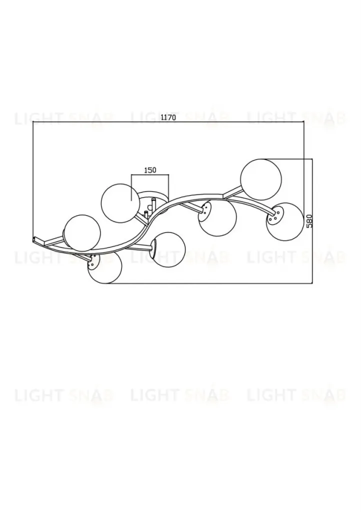 Потолочная люстра Freya Bubbles FR5162PL-07G FR5162PL-07G