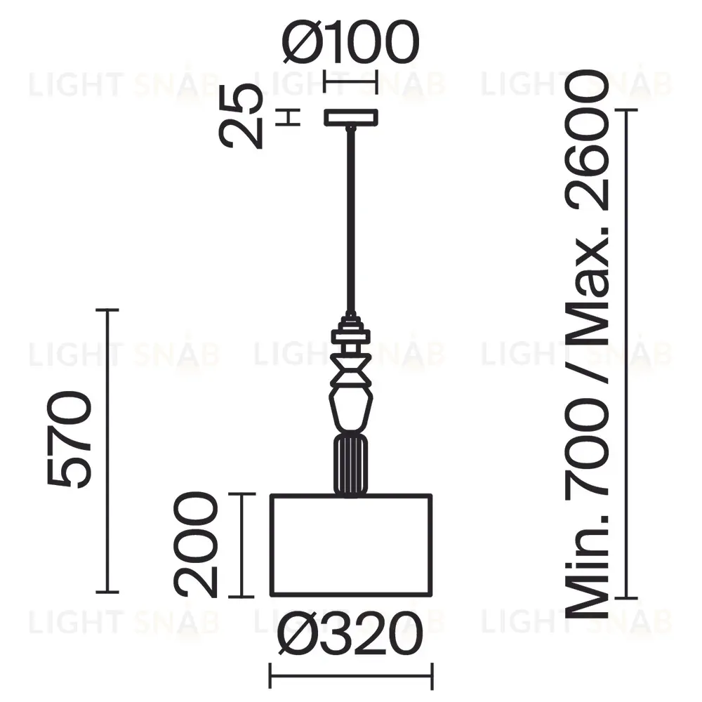 Подвесной светильник Freya Tela FR2061PL-01BS FR2061PL-01BS