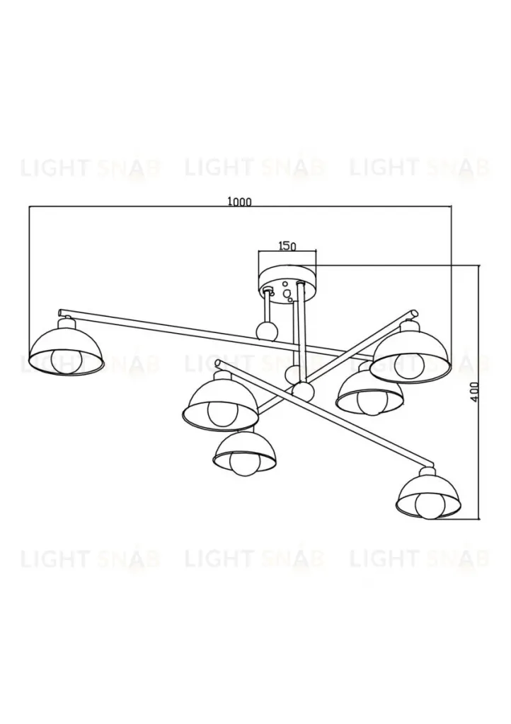 Потолочная люстра Freya Cross FR4007PL-06B FR4007PL-06B