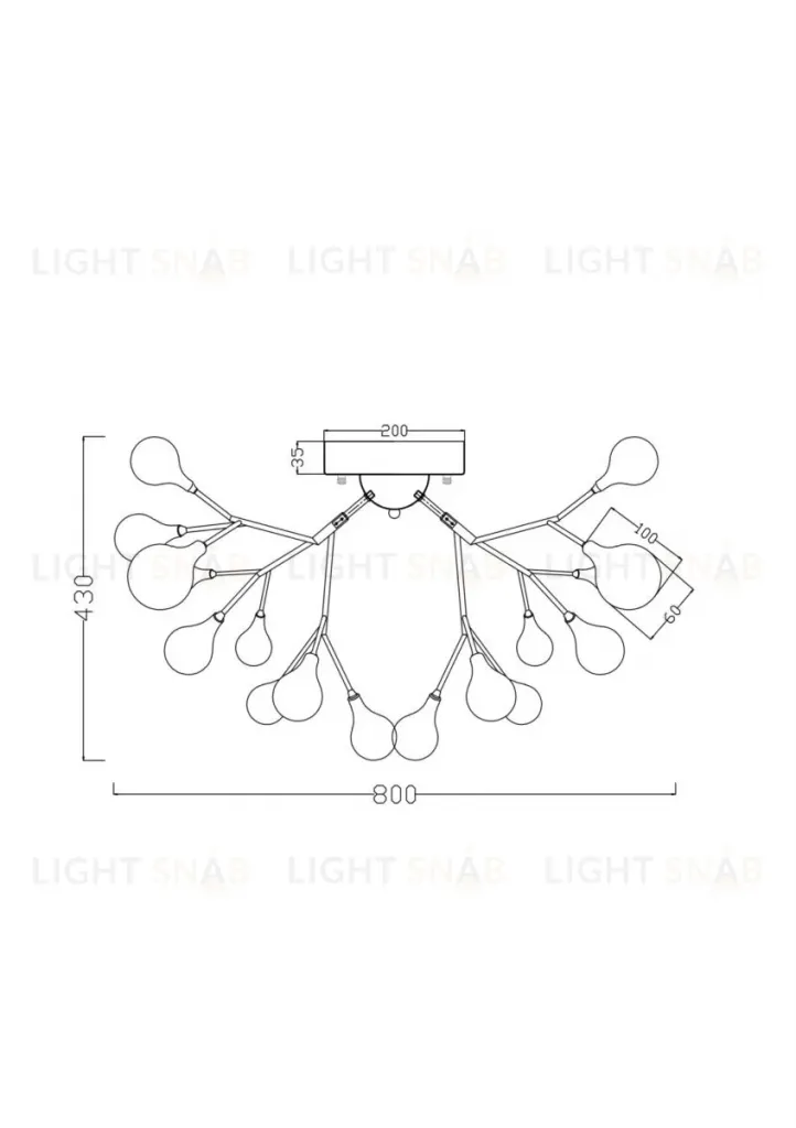 Потолочная люстра Freya Yolanda FR5068CL-27B FR5068CL-27B