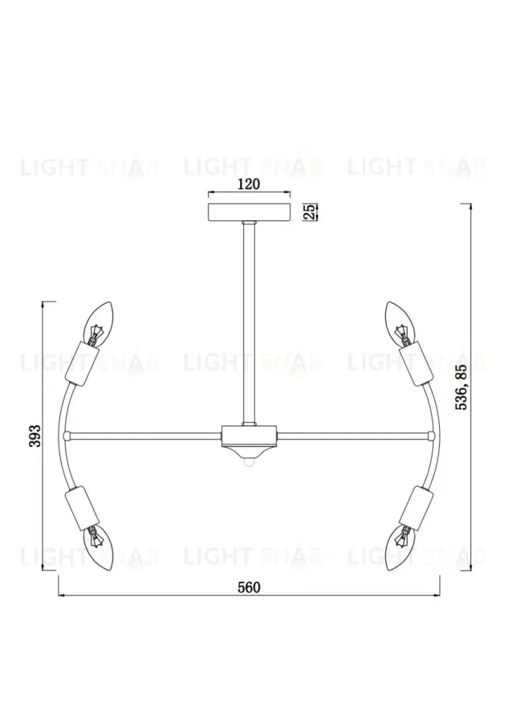 Люстра на штанге Freya Ingrid FR5087PL-10B FR5087PL-10B