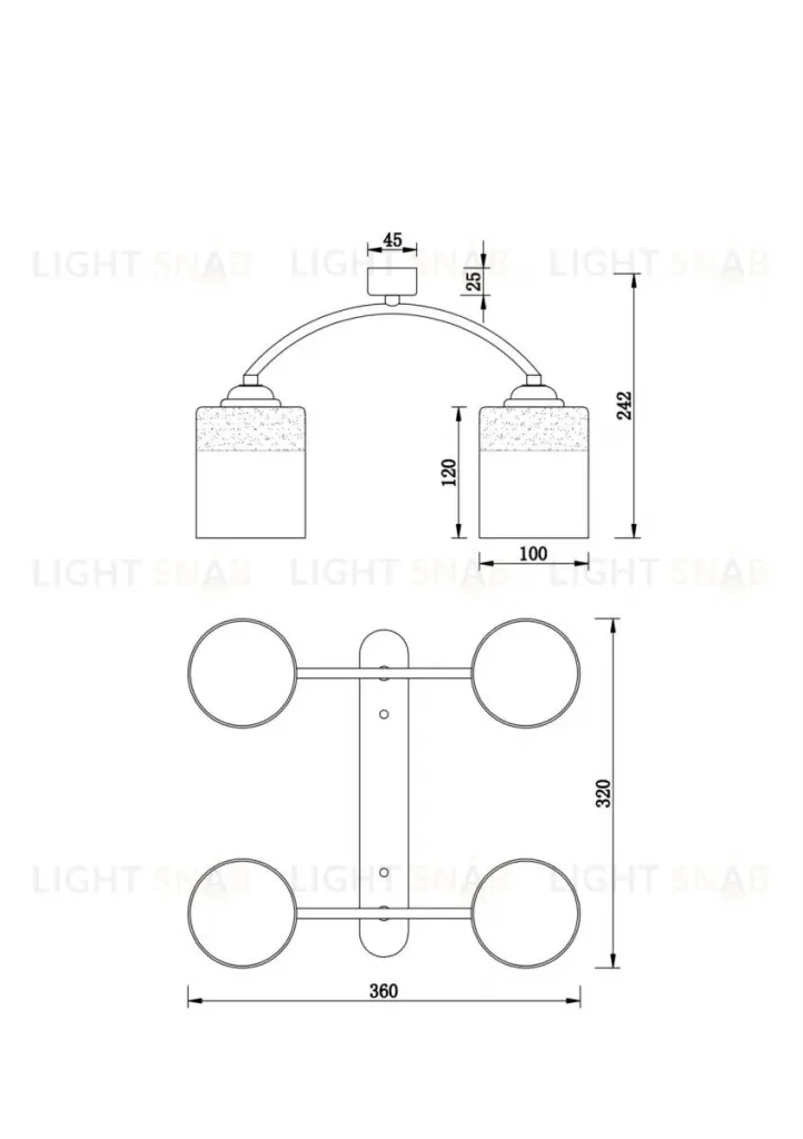 Потолочная люстра Freya Gretta FR5088PL-04B FR5088PL-04B