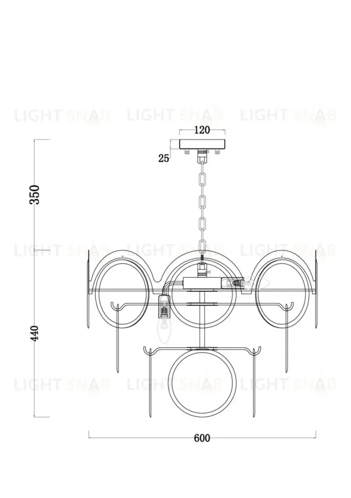 Подвесная люстра Freya Tea FR5146PL-07G FR5146PL-07G