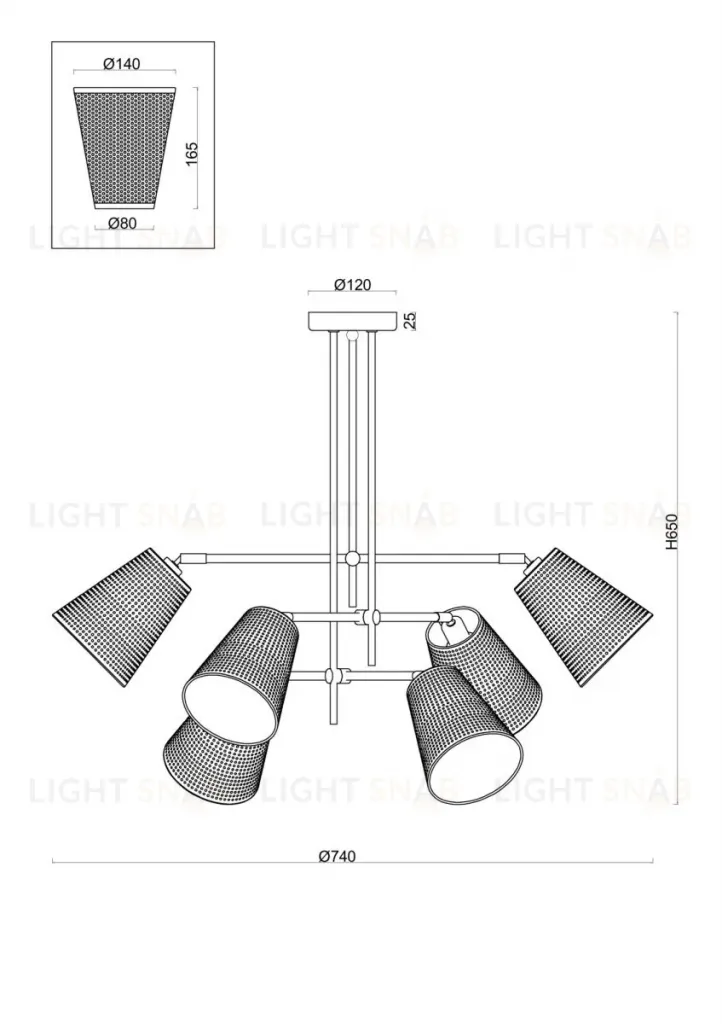 Потолочная люстра Freya Terra FR5260PL-06BS FR5260PL-06BS