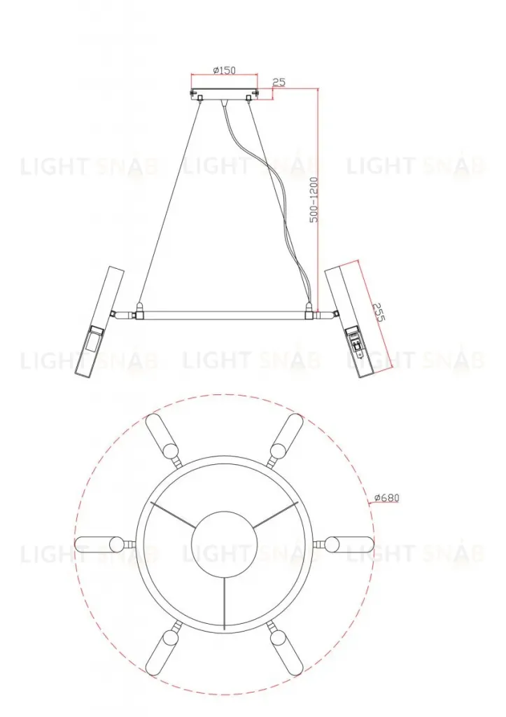 Подвесная люстра Freya Match FR6109PL-06CH FR6109PL-06CH