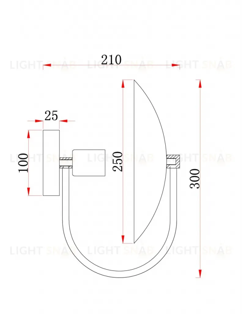 Настенный светильник Freya Ellipse FR5320WL-01B FR5320WL-01B