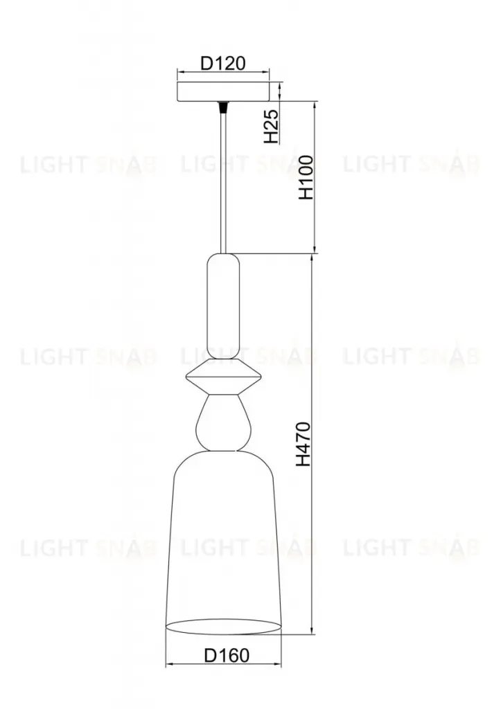 Подвесной светильник Freya Lova FR5148PL-01CG FR5148PL-01CG