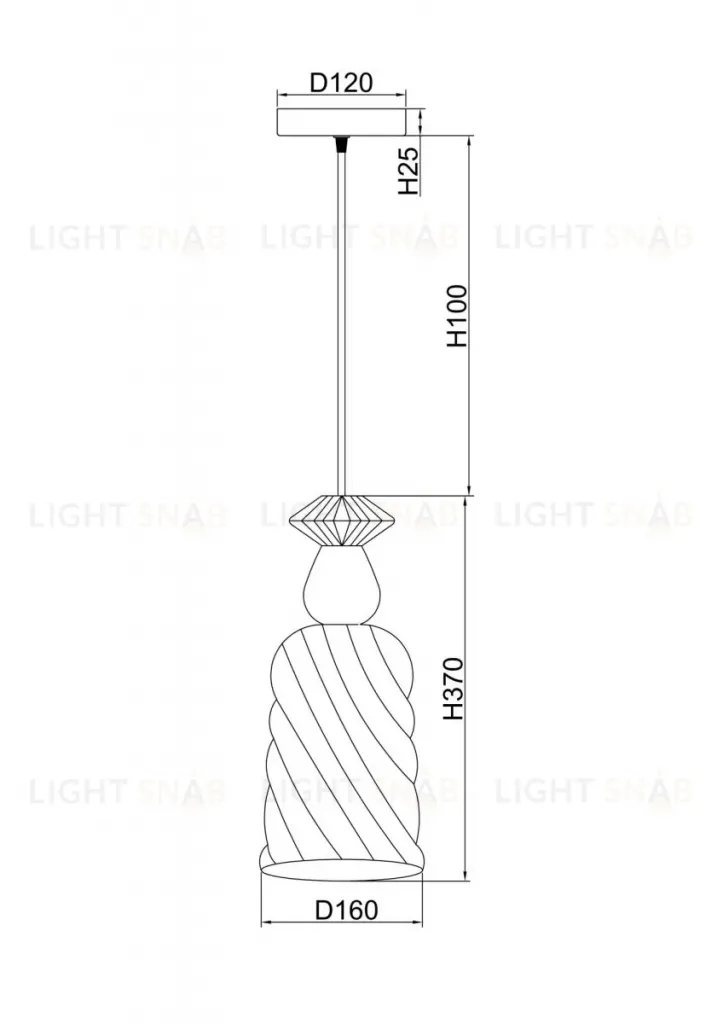 Подвесной светильник Freya Lova FR5148PL-01SG FR5148PL-01SG