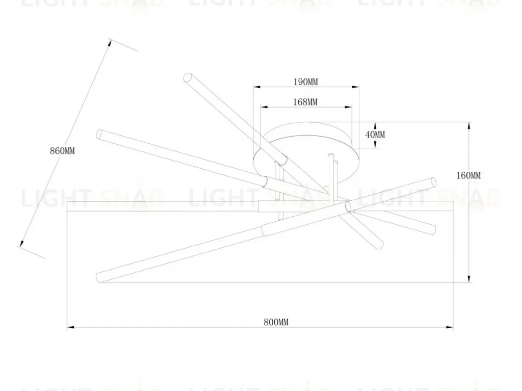 Потолочный светильник Freya Vibe FR6098CL-L58BZ FR6098CL-L58BZ