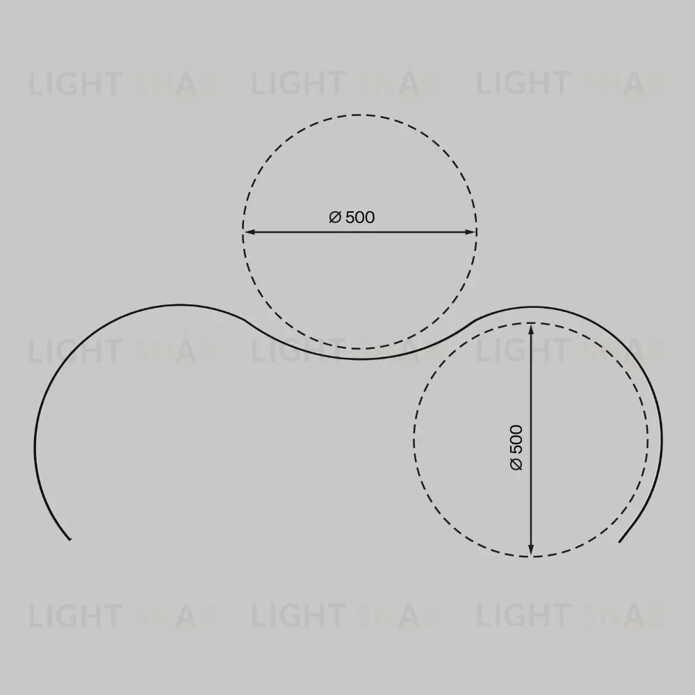 Алюминиевый профиль Maytoni Led Strip накладной с вертикальным изгибом (Черный, 2 м) ALM-1103-B-2M 631018 631018