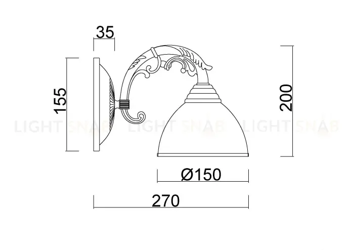 Бра Myfar Anais MR2740-1W MR2740-1W