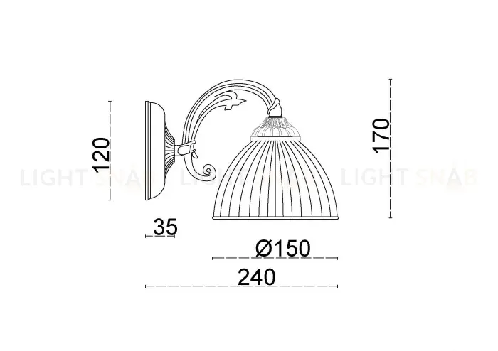 Бра Myfar Ines MR2710-1W MR2710-1W