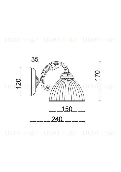 Бра Myfar Ginevra MR2730-1W MR2730-1W
