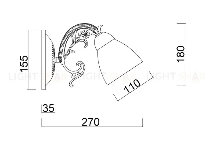 Бра Myfar Maryse MR2720-1W MR2720-1W