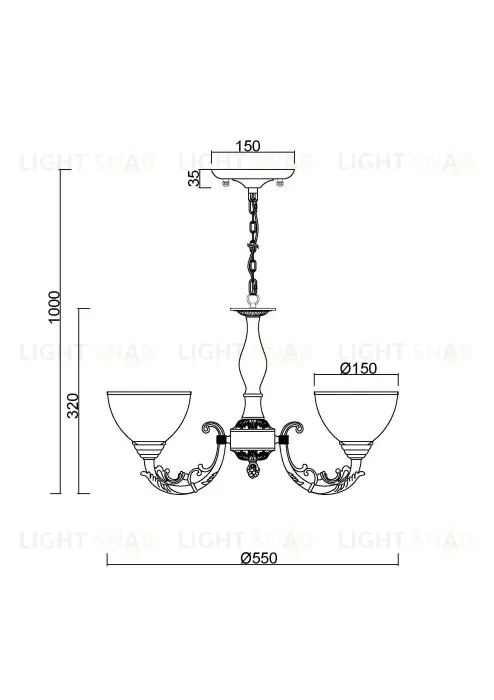 Подвесная люстра Myfar Anais MR2741-5CP MR2741-5CP