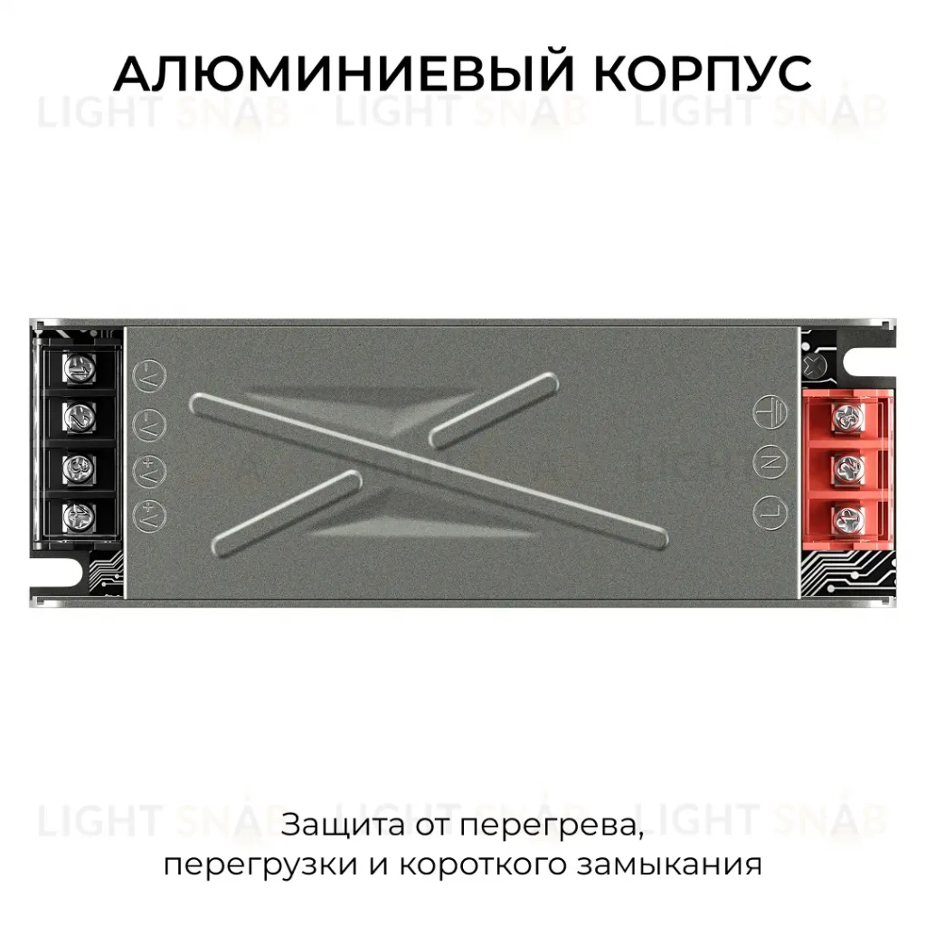 Блок питания Apeyron 24В 60Вт 186-264В 25А IP20 03-259 03-259