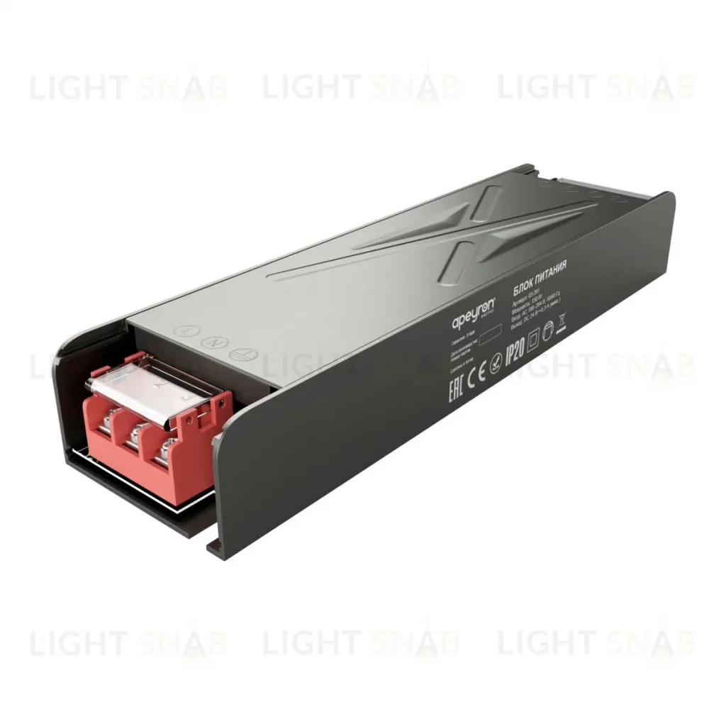 Блок питания Apeyron 24В 150Вт 186-264В 63А IP20 03-261 03-261