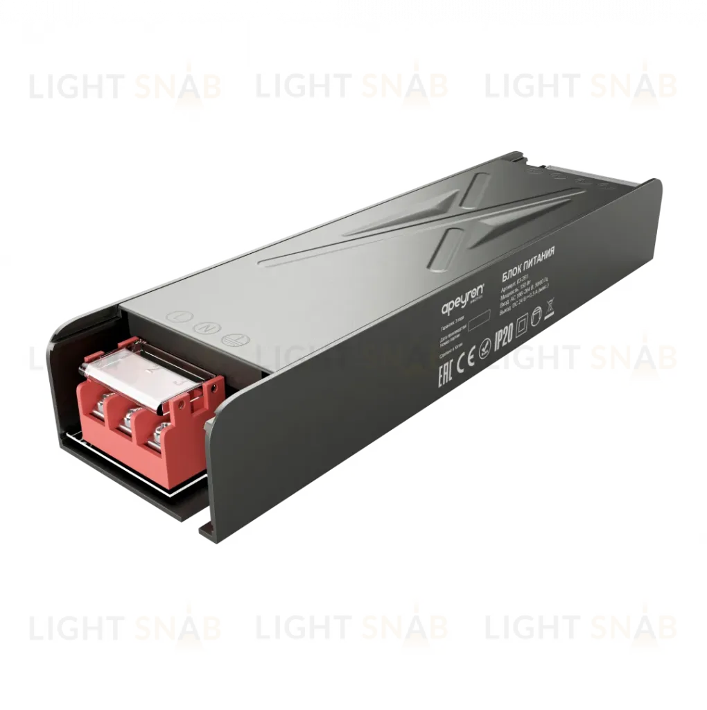 Блок питания Apeyron 24В 150Вт 186-264В 63А IP20 03-261 03-261