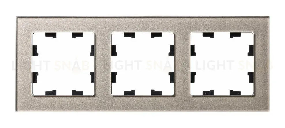Рамка 3-ая Systeme Electric AtlasDesign Nature Стекло шампань ATN320503 ATN320503