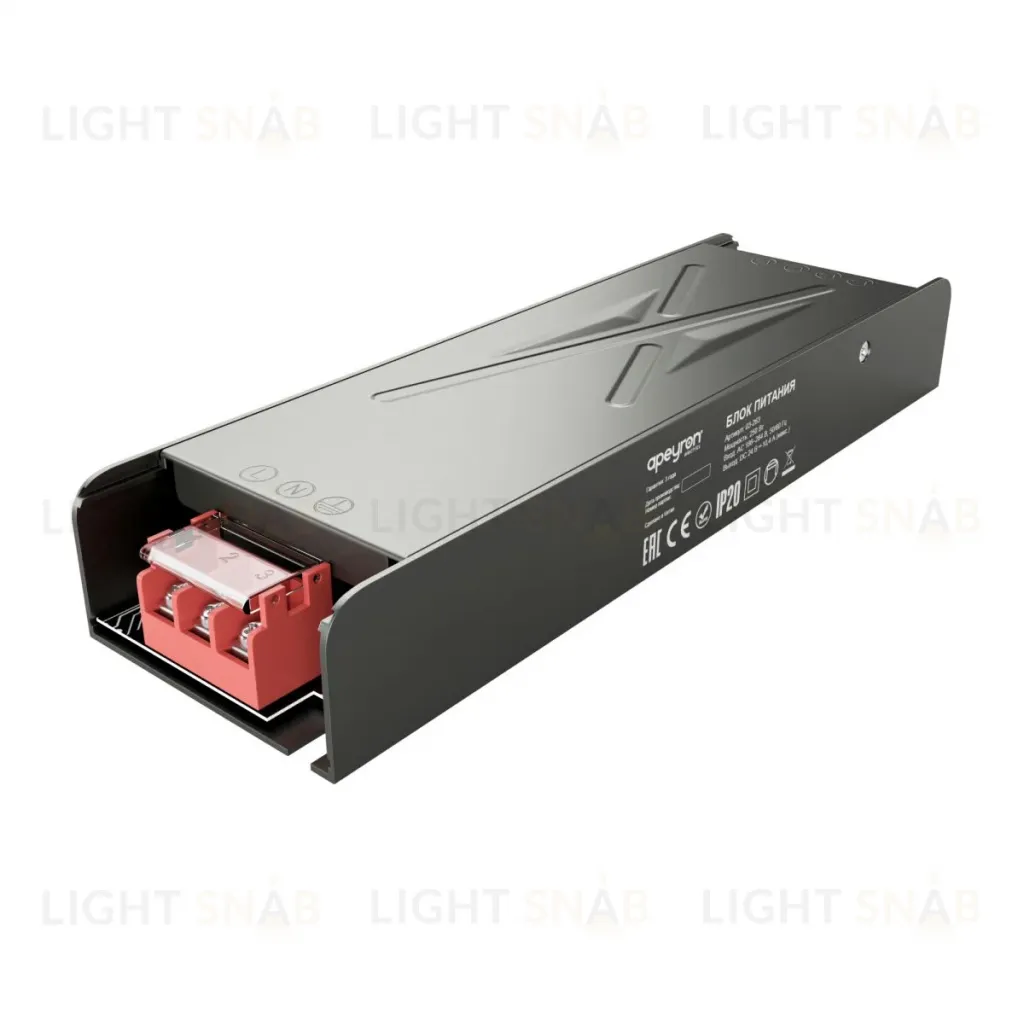 Блок питания Apeyron 24В 250Вт 186-264В 104А IP20 03-263 03-263