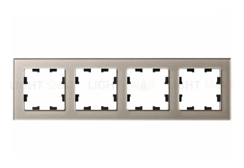 Рамка 4-ая Systeme Electric AtlasDesign Nature Стекло шампань ATN320504 ATN320504